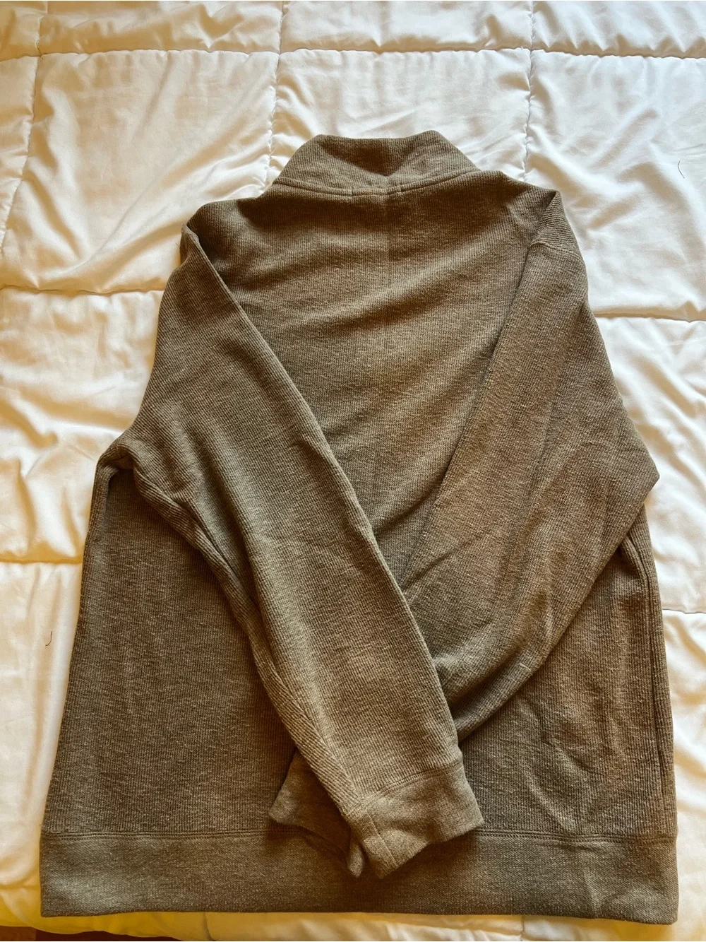 Banana Republic Men's Quarter-Zip Sweater - Brown/Tan